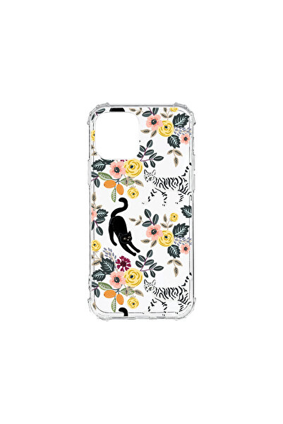 bestcase Carcasă spate antișoc pentru Apple iPhone 12 Mini, model pisică, AS ...