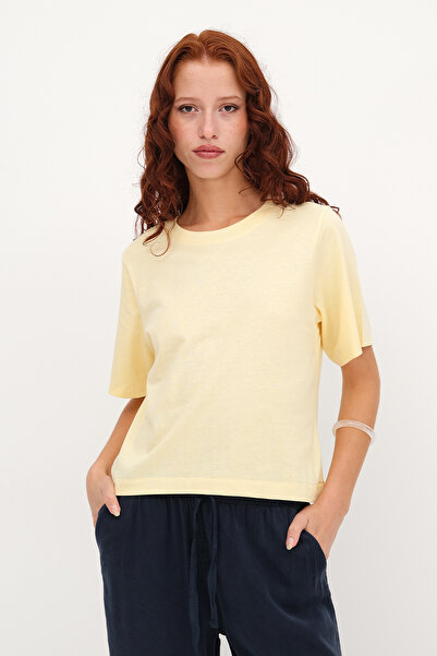Addax Crew Neck Basic T-shirt P1002-E8