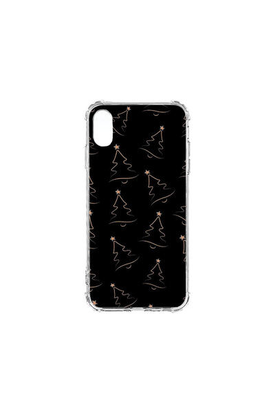 bestcase Carcasă spate antișoc pentru Apple iPhone XR, model brad de Crăciun,...