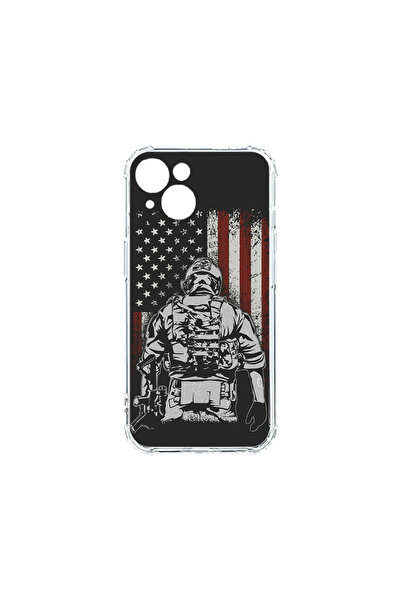 bestcase Carcasă spate antișoc pentru Apple iPhone 14, American Soldier, AS 1380