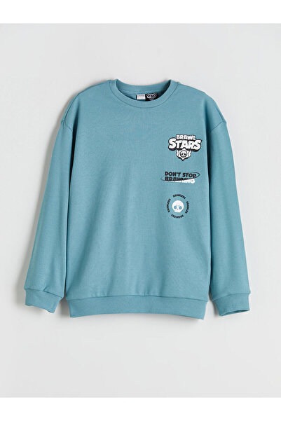 LC Waikiki Bisiklet Yaka Baskılı Erkek Çocuk Tişört