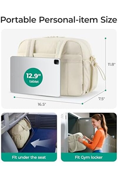 BAGSMART Gym Bag for Women, Duffle Bag for Travel with Wet Pocket, Lightweight Carry-On Weekender Du