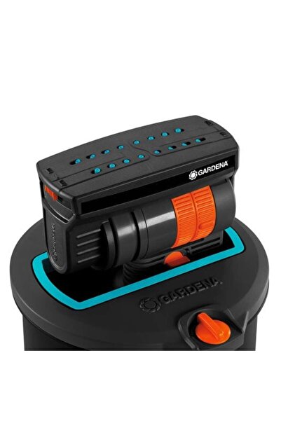 Gardena Aspersor, oscilant, raza de actiune 2-15 m, cu filtru de impuritati integrat, aria de udare regla...