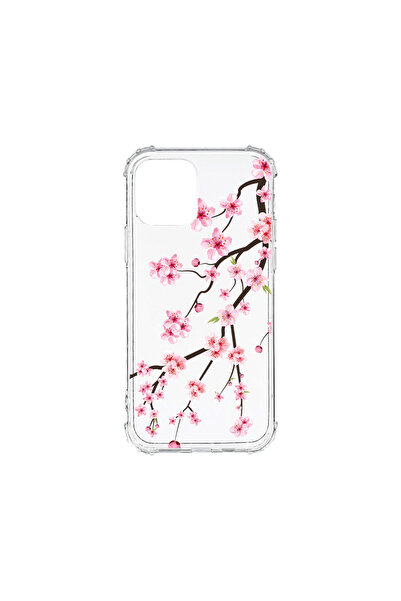 bestcase Carcasă spate antișoc pentru Apple iPhone 12 Mini, model Cireș japon...