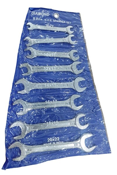 Genel Markalar 8 Parça Açık Ağız Çift Taraflı Anahtar Seti C Anahtar Tamir Takımı dıamond8, one size