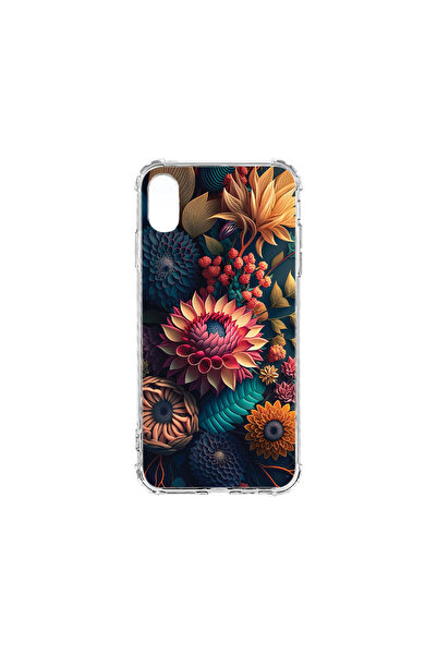 bestcase Carcasă spate antișoc pentru Apple iPhone XR, flori colorate, AS 1241