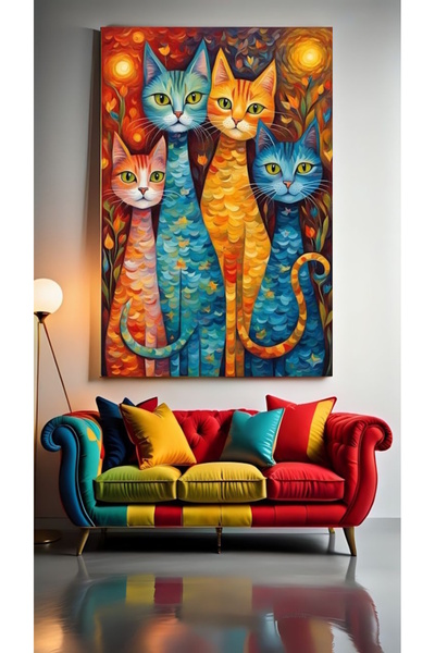 özkacar PISICI ARTISTICE ABSTRACTE II Peretele casei Salon de înfrumusețare B...