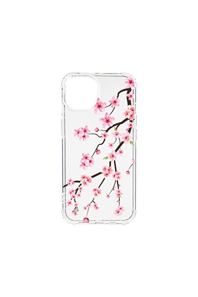 bestcase Carcasă spate antișoc pentru Apple iPhone 13 Mini, model Cireș japon...