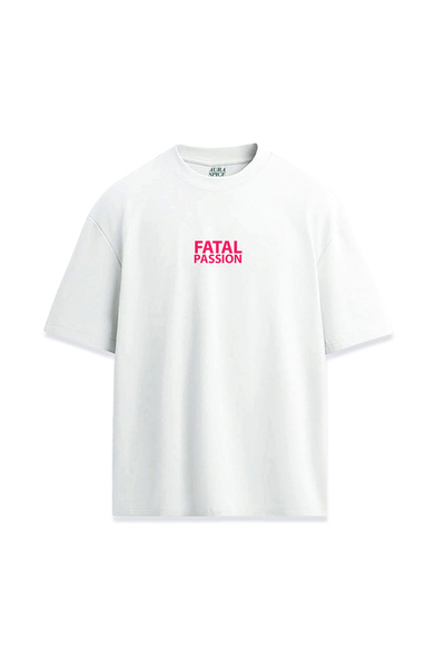 Darkia تي شيرت مريح للجنسين مطبوع عليه تصميم وردي مكتوب عليه "شغف مميت"