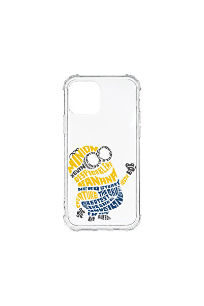 bestcase Carcasă spate antișoc pentru Apple iPhone 12, Calligraphy Minion, AS...
