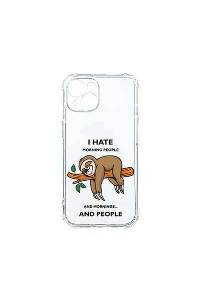 bestcase Carcasă spate antișoc pentru Apple iPhone 14, I Hate Morning, AS 1613