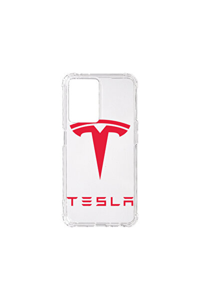 bestcase Carcasă spate antișoc pentru Motorola Moto G23 / G13, logo Tesla roș...