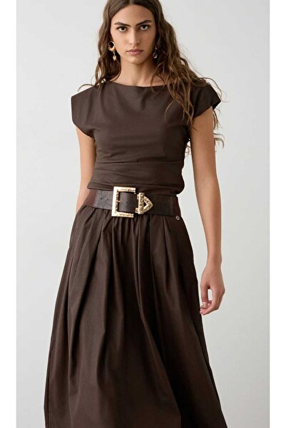 BSB Deri görünümlü bluz