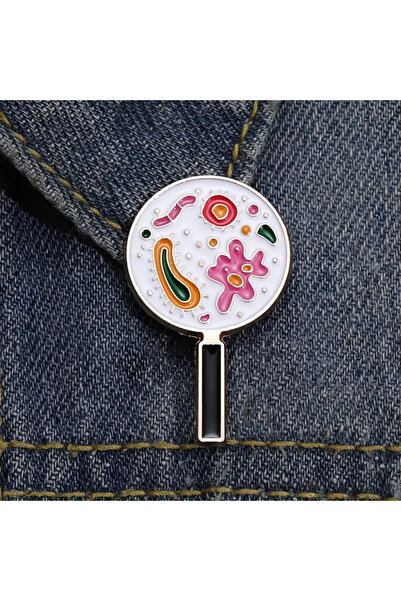 Lüminesans 'Büyüteç Petri' Rozet