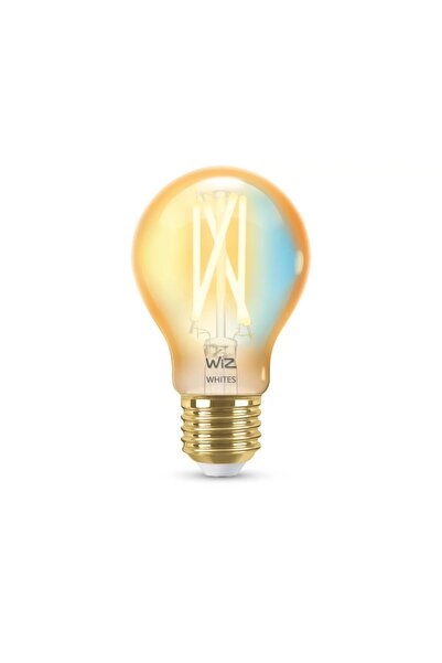 Wiz Smart Wi-Fi Filament Bulb, 50W, Amber, A60Vintage Style LED Bulb with App and Voice Control