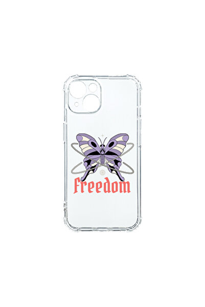 bestcase Carcasă spate antișoc pentru Apple iPhone 15 Plus, Freedom - Butterf...