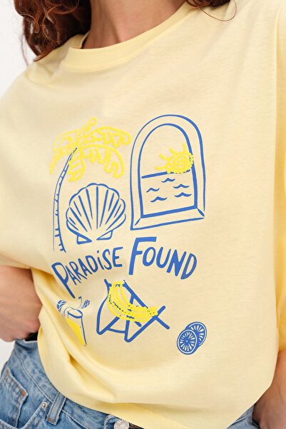 Addax Crew Neck Printed T-Shirt P10521