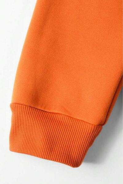 NO 601 Men's Plain Hooded Winter Sweatshirt Without Pattern