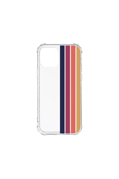 bestcase Carcasă spate antișoc pentru Apple iPhone 12 Mini, linii retro, AS 1478