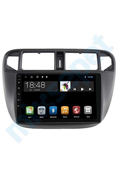 MAYGO Honda Civic ies 1997-2001 Model Uyumlu 8GB Ram 128GB Hafıza Carplay Android Auto