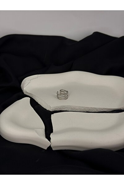 Duera أقراط فضية من حجر الزركون الفولاذي لا تحتاج إلى ثقب