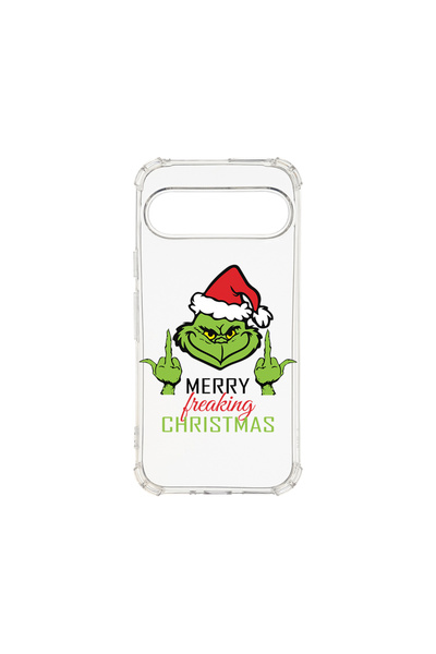 bestcase Carcasă spate antișoc pentru Google Pixel 9, Grinch's - Crăciun Feri...
