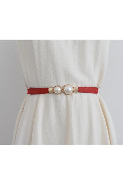 Mynoa Pearl-Embellished,Elastic Women's Belt,Coat Belt,Dress Belt,Waist Belt,Pantalon Belt.