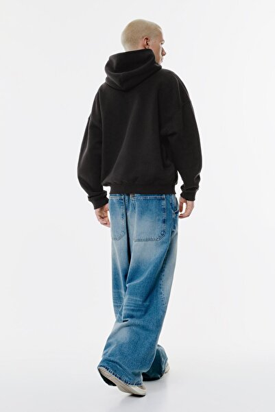 Pull & Bear Fermuarlı boxy sweatshirt