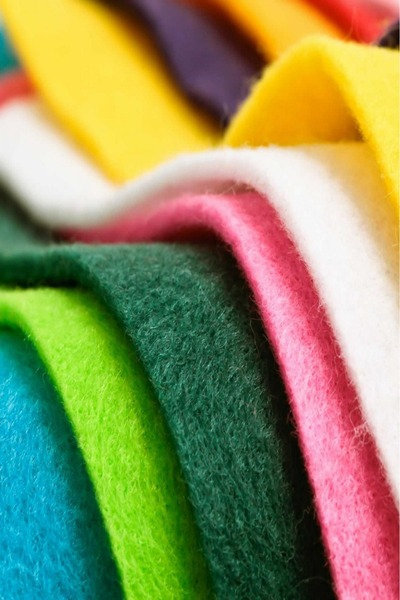 Genel Markalar Keçe A4 Renkli Keçe Karışık 10'lu 1 Paket 10 Adet