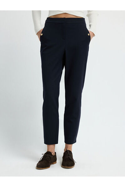 adL Metal Aksesuarlı Cepli Pantolon