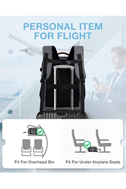 BAGSMART Travel Laptop Backpack, 40L Expandable Airline Approved Carry-On with Packing Cubes