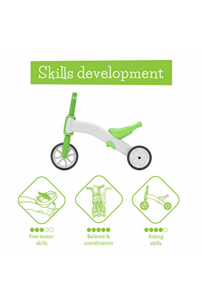 Chillafish Children's tricycle, Chillafish, Bunzi, 2 in 1, Convertible into a balance bike, Lime