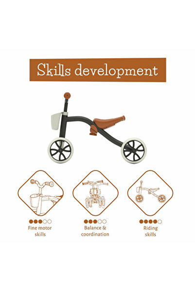 Chillafish Children's tricycle, Chillafish, RideOn Quadie 2, Lightweight 2.6 Kg, For 1-3 years, Black