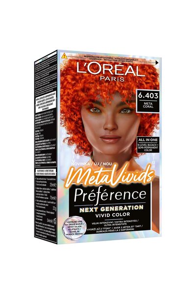 L'oreal Paris Preference MetaVivids 6.403 Meta Coral semi-permanent hair dye, 154 ml