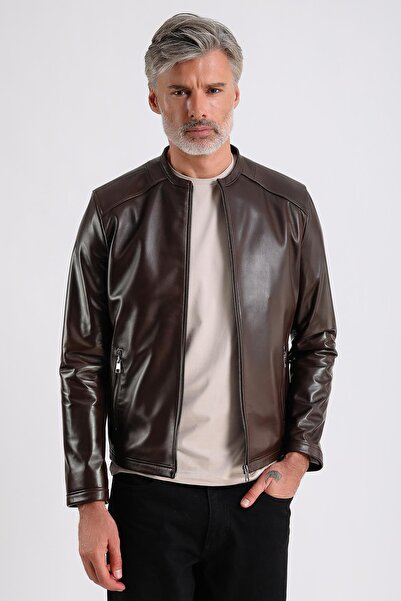 MQ Leather سترة جلدية للرجال من ماروكين لیدر أفرييل