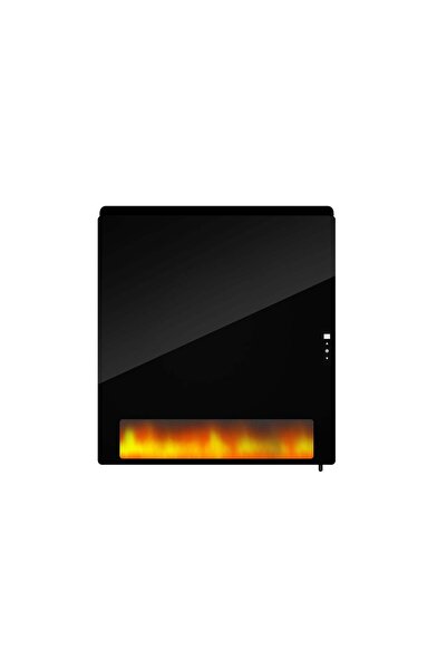 SAFECARE Infrared Radiant Panel with LED Flames - Graphene Carbon, Heat-Resistant Glass, 700W