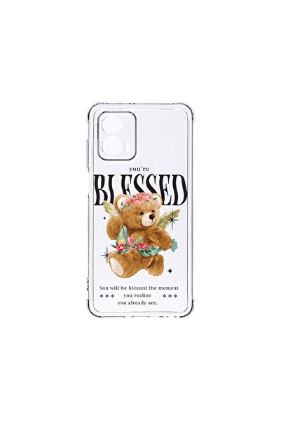 bestcase Carcasă spate antișoc pentru Motorola Edge 50 Fusion, Teddy Bear Ble...