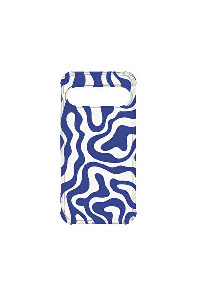 bestcase Carcasă spate antișoc pentru Google Pixel 9 Pro, linie abstractă alb...