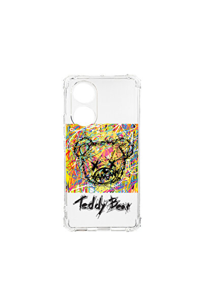 bestcase Carcasă spate antișoc pentru OPPO Reno 8T 4G, model Teddy Bear Abstr...