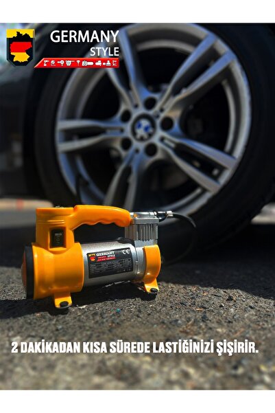 Germany Style NewPRO 12 V Araba Oto Araç Lasti k Şişirme Pompası 150 Psi Meta...