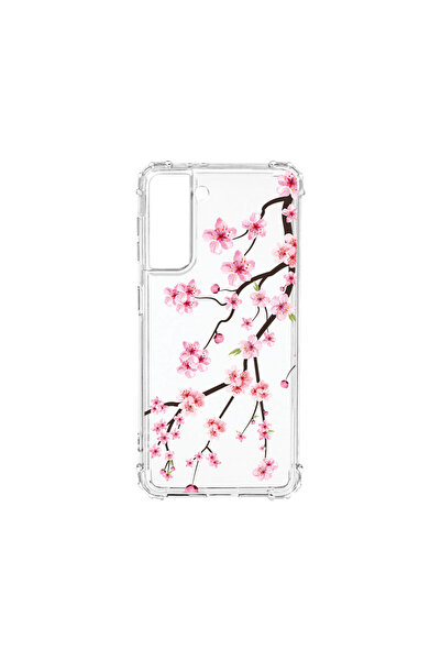 bestcase Carcasă spate antișoc pentru Samsung Galaxy S21, model arbore de cir...