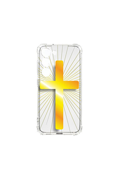 bestcase Carcasă spate antișoc pentru Samsung Galaxy S23 Plus, Golden Cross, ...