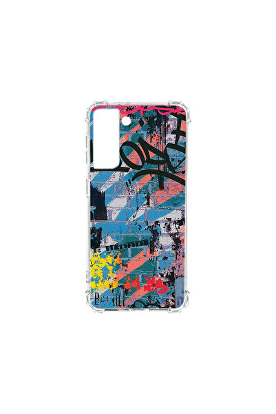 bestcase Carcasă spate antișoc pentru Samsung Galaxy S21 FE, Graffiti Wall, A...