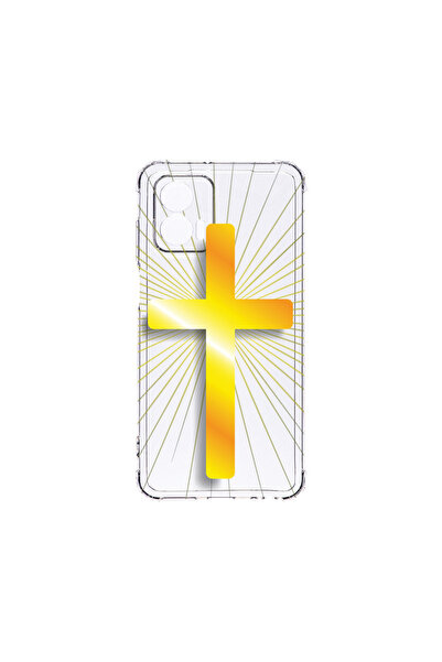 bestcase Carcasă spate antișoc pentru Motorola Edge 50 Fusion, Golden Cross, ...