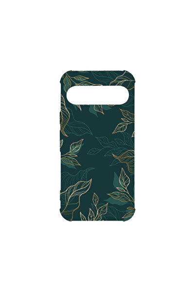 bestcase Carcasă spate antișoc pentru Google Pixel 9 Pro, pene verzi, AS 1165