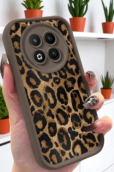 KVK PRİVACY Xiaomi Note 14 Pro 4g Compatible - Leopard Pattern, Soft Silicone Case, Shock Resistant Cover