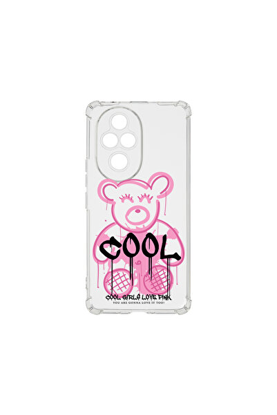bestcase Carcasă spate antișoc pentru Honor 200 Pro, Teddy Bear Cool Pink, AS...