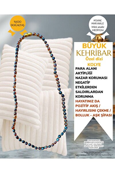 Mihri Doğaltaş Yetişkin Kehribar Kolye