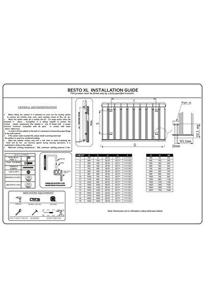 Lojimax Besto XL Alüminyum Radyatör 600×2020 mm 20 Dilim | Dokulu Beyaz RAL9016 | 1223W Duvar Tipi
