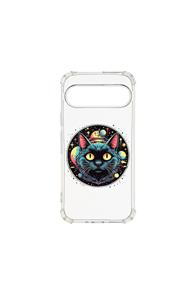 bestcase Carcasă spate antișoc pentru Google Pixel 9 Pro, Mystic Black Cat, AS 1506